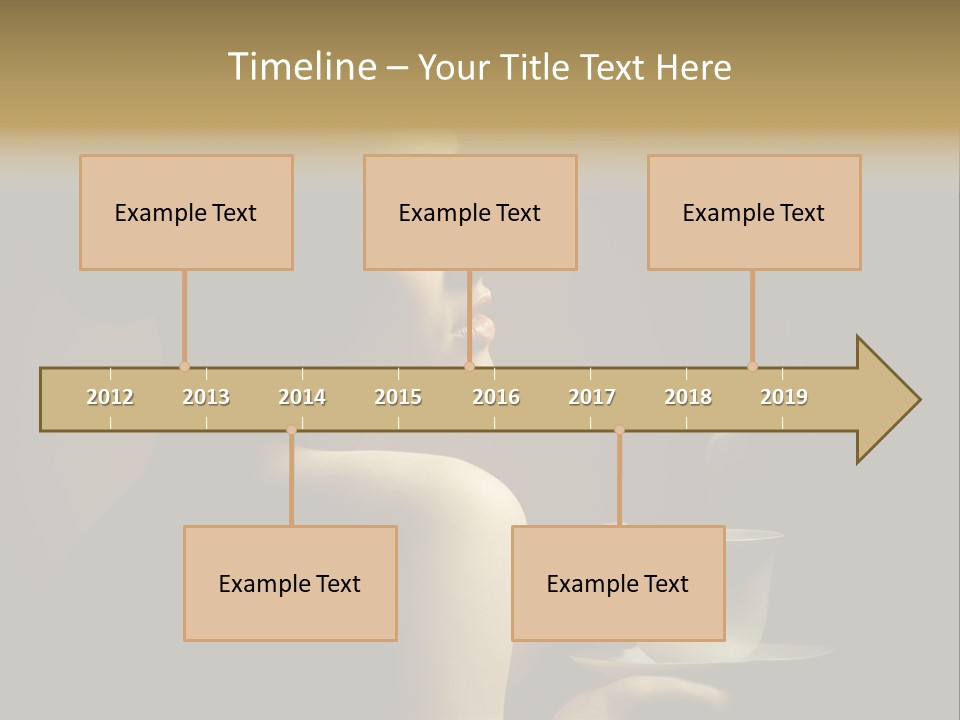 Enjoyment Mug Sensuality PowerPoint Template