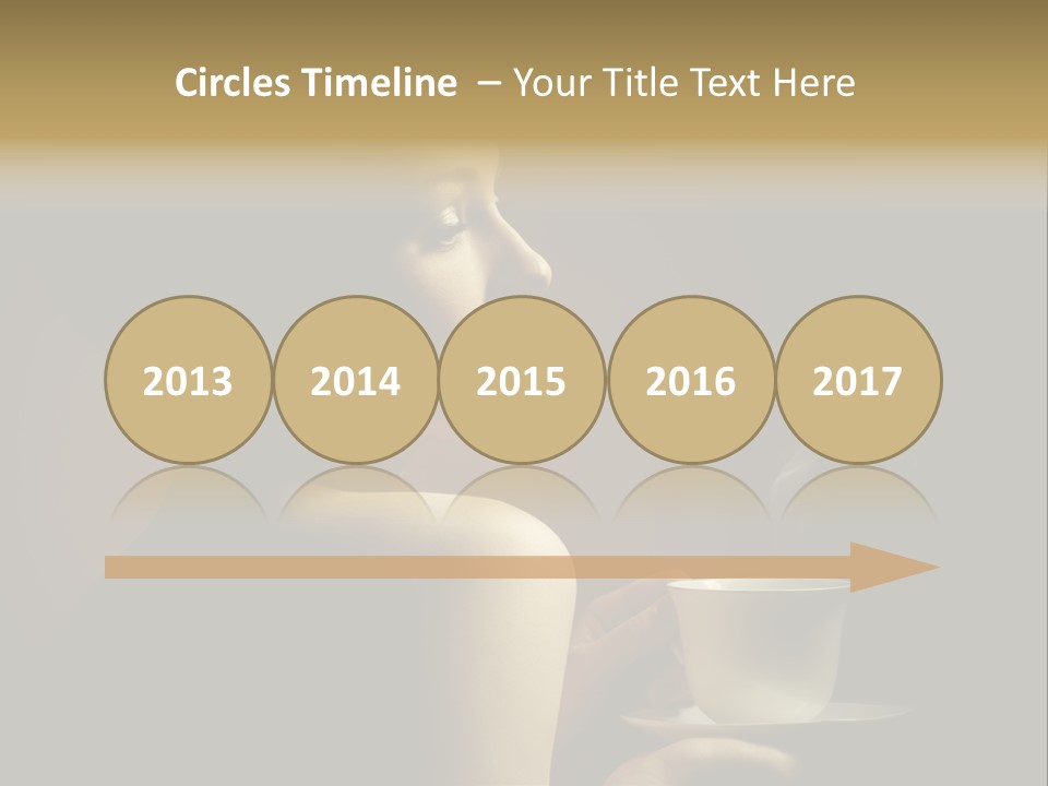 Enjoyment Mug Sensuality PowerPoint Template