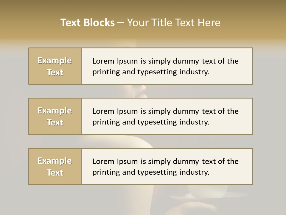Enjoyment Mug Sensuality PowerPoint Template