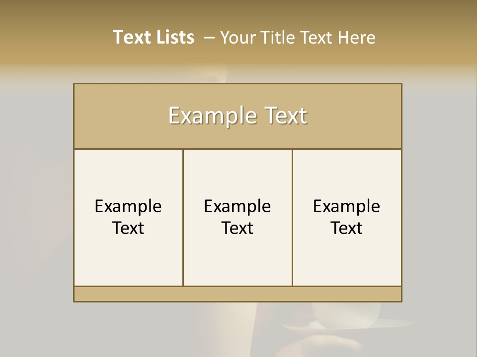 Enjoyment Mug Sensuality PowerPoint Template