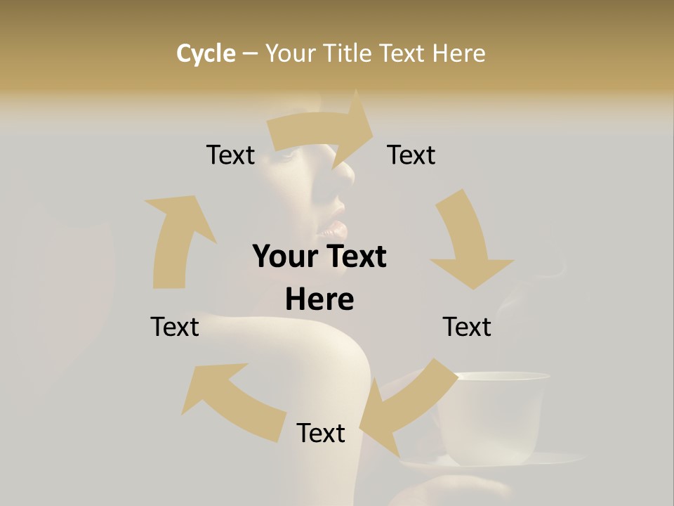 Enjoyment Mug Sensuality PowerPoint Template