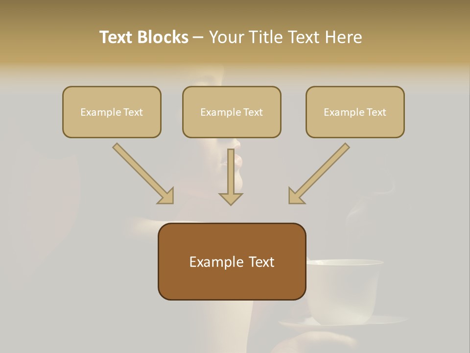 Enjoyment Mug Sensuality PowerPoint Template