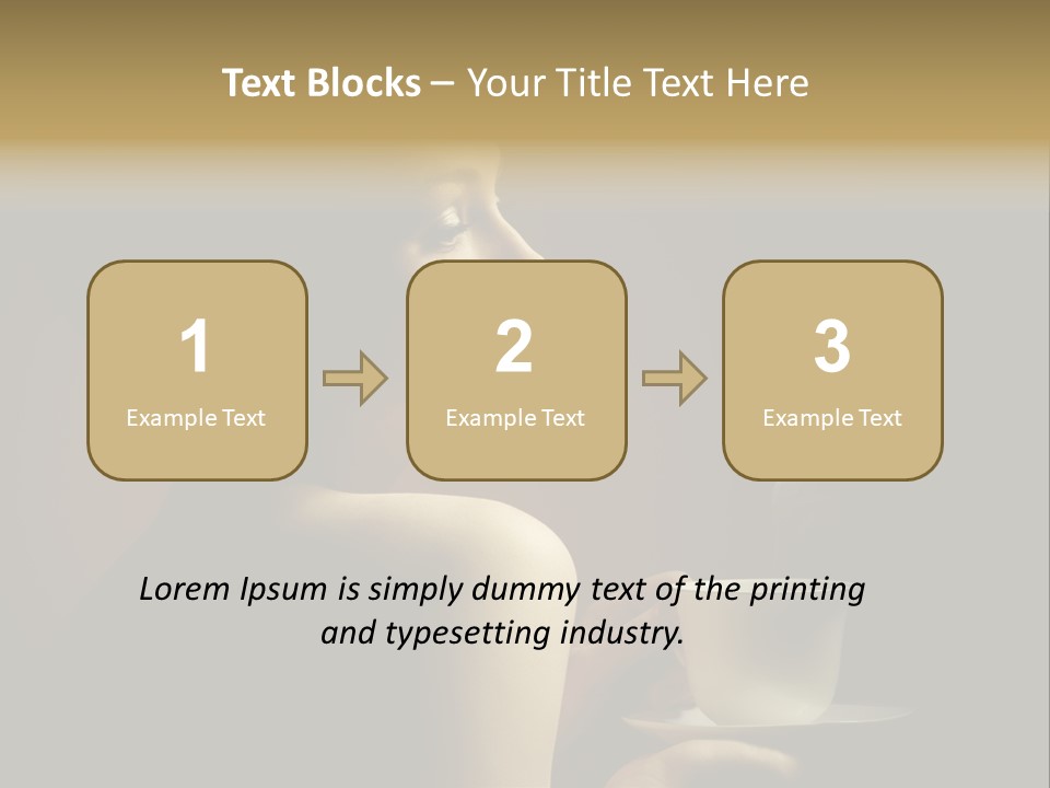 Enjoyment Mug Sensuality PowerPoint Template