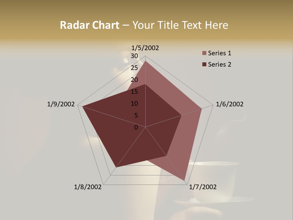 Enjoyment Mug Sensuality PowerPoint Template