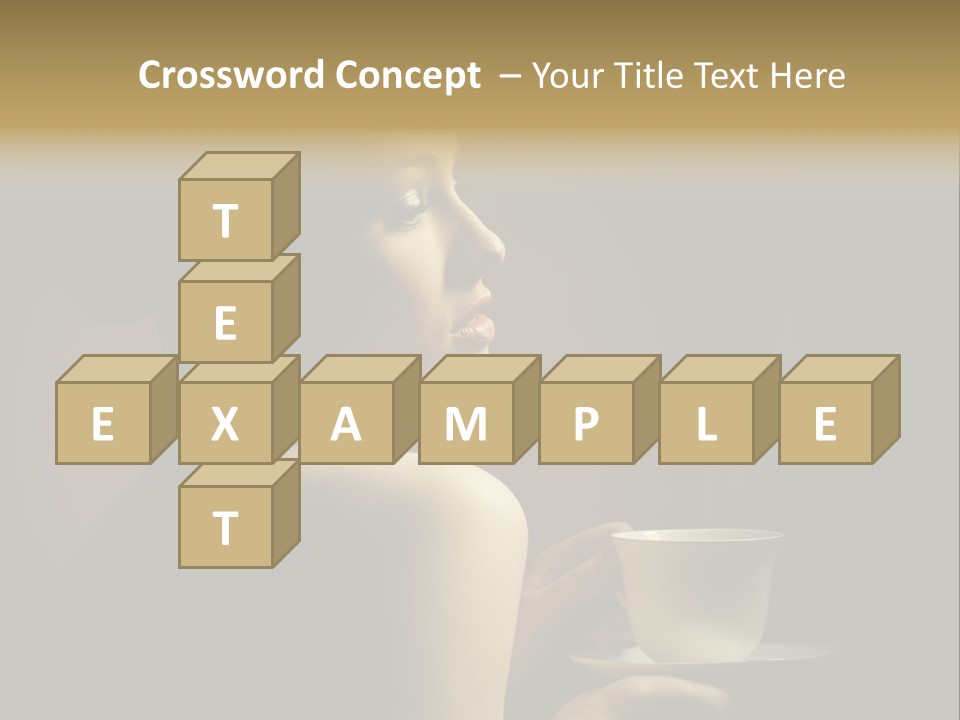 Enjoyment Mug Sensuality PowerPoint Template