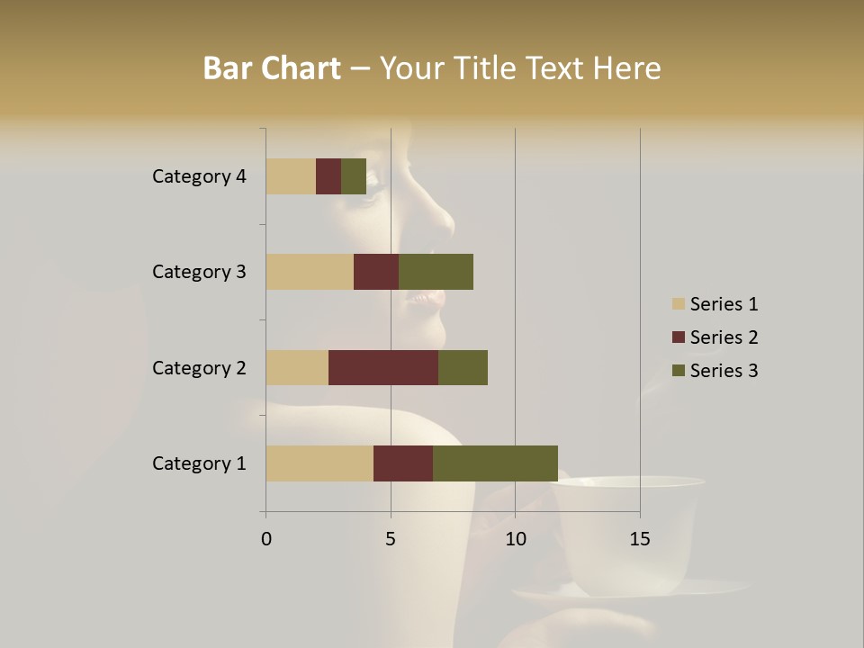 Enjoyment Mug Sensuality PowerPoint Template