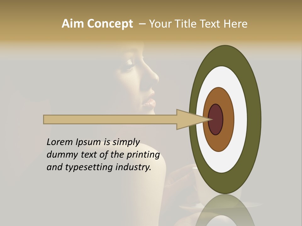 Enjoyment Mug Sensuality PowerPoint Template