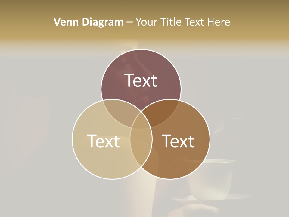 Enjoyment Mug Sensuality PowerPoint Template