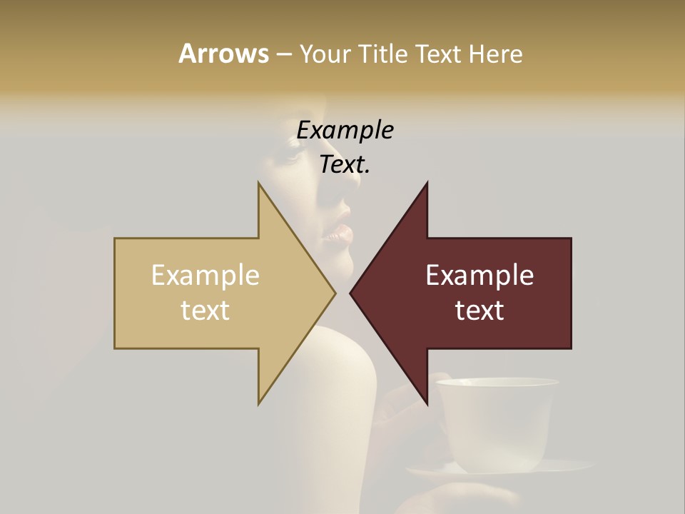 Enjoyment Mug Sensuality PowerPoint Template