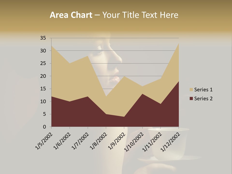 Enjoyment Mug Sensuality PowerPoint Template