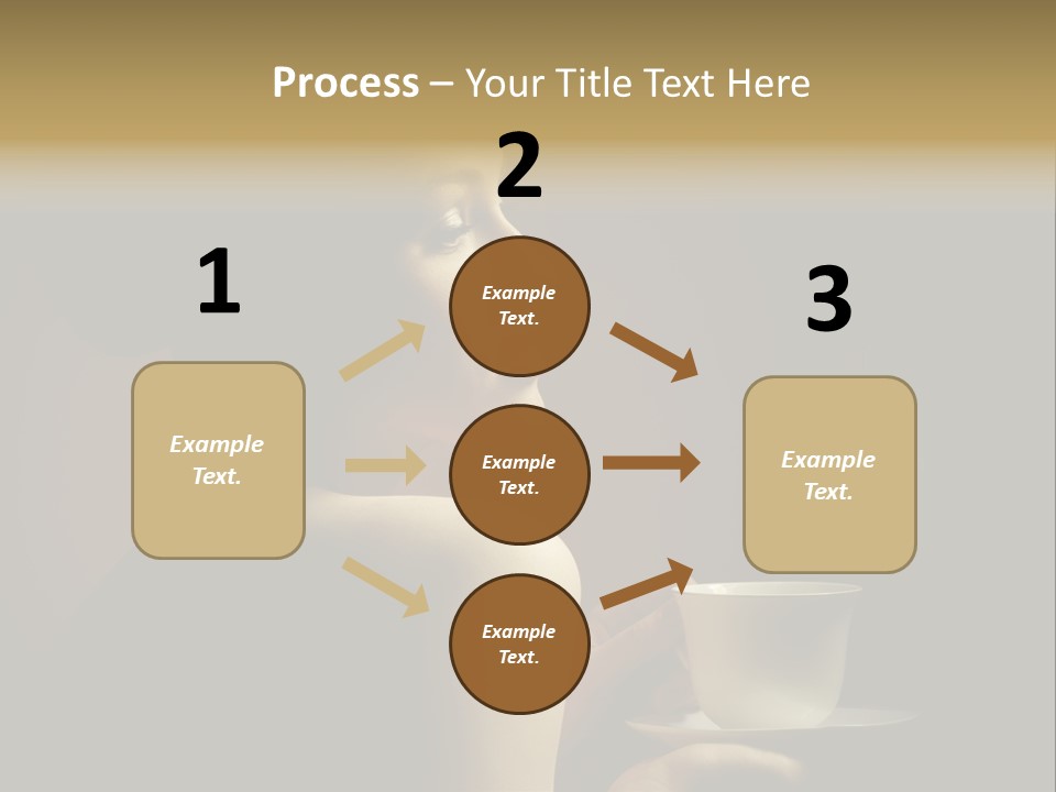 Enjoyment Mug Sensuality PowerPoint Template