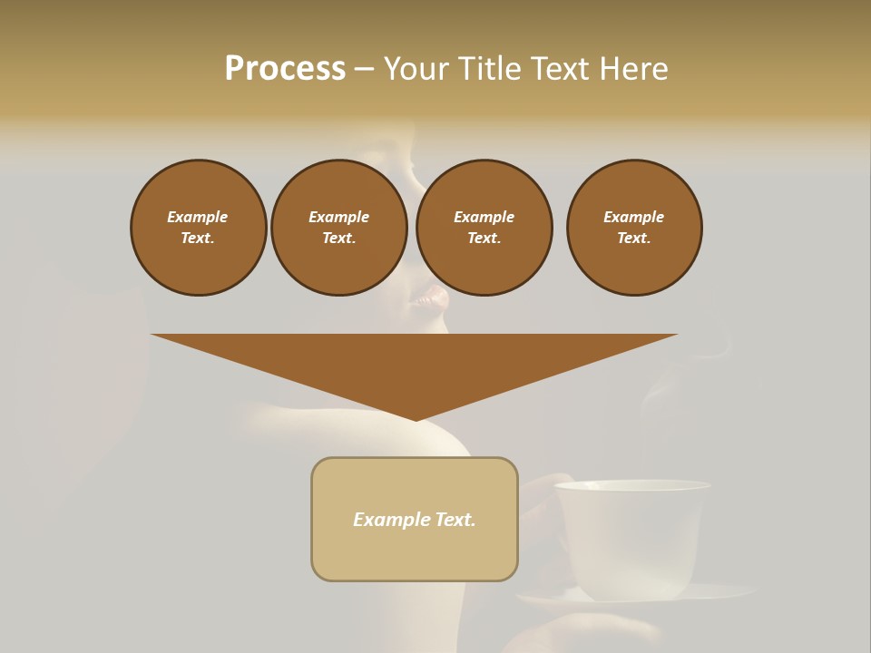 Enjoyment Mug Sensuality PowerPoint Template
