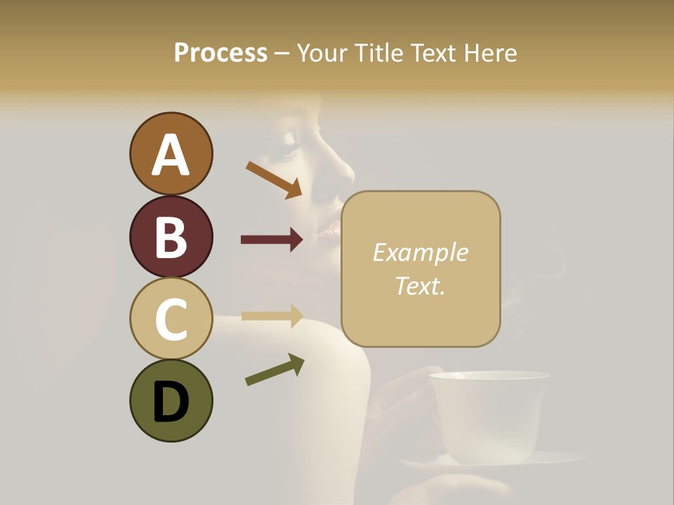 Enjoyment Mug Sensuality PowerPoint Template
