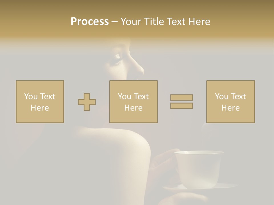 Enjoyment Mug Sensuality PowerPoint Template