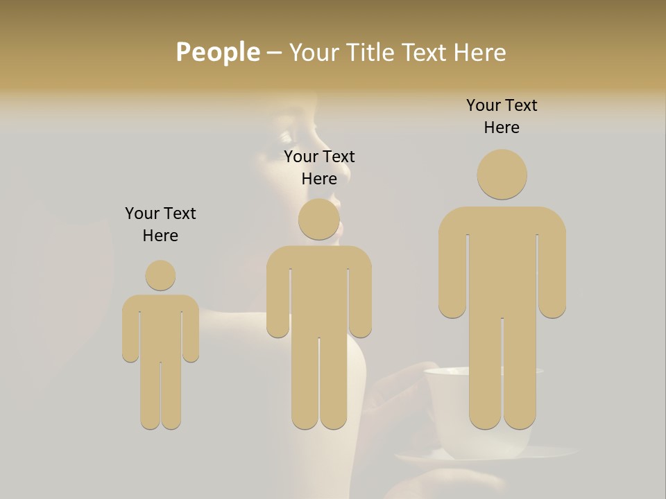 Enjoyment Mug Sensuality PowerPoint Template