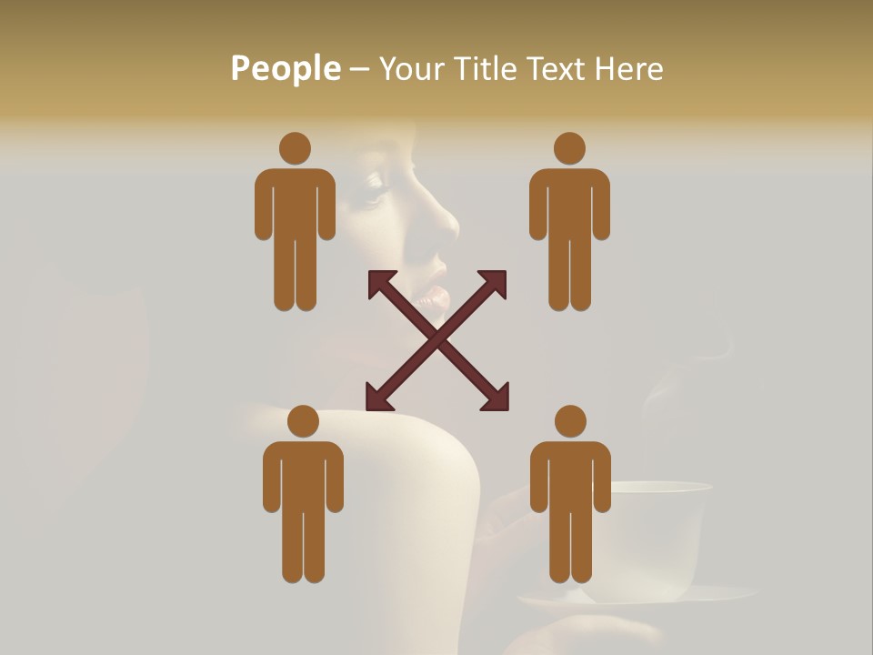 Enjoyment Mug Sensuality PowerPoint Template