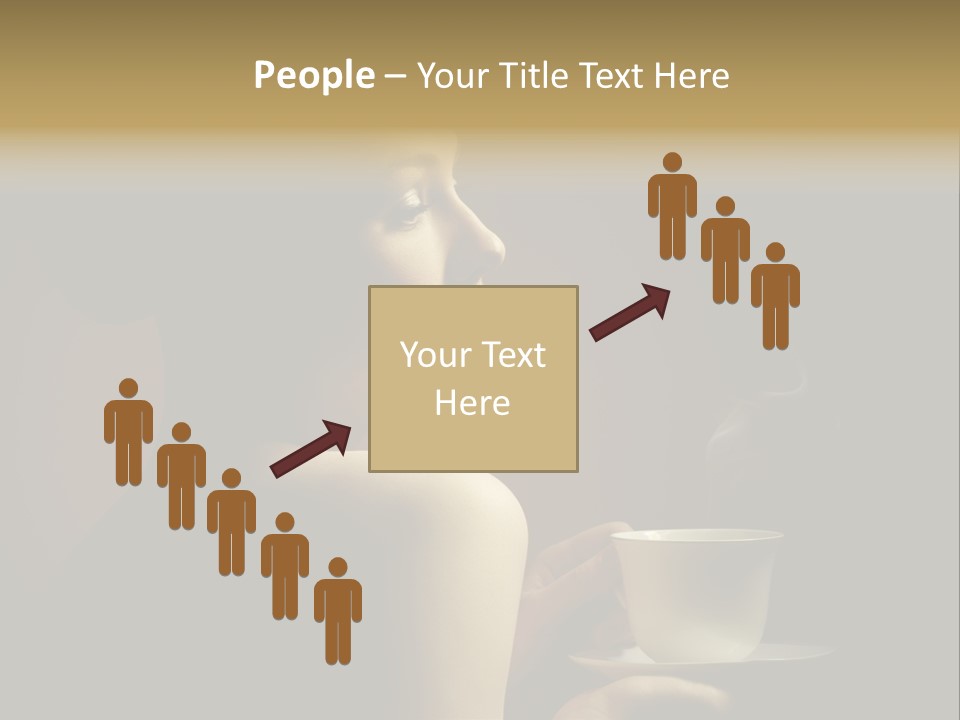 Enjoyment Mug Sensuality PowerPoint Template