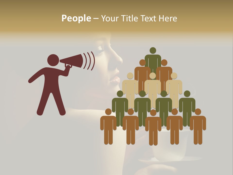 Enjoyment Mug Sensuality PowerPoint Template