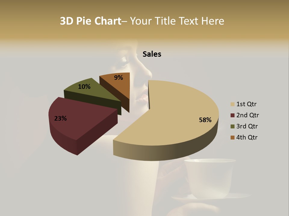 Enjoyment Mug Sensuality PowerPoint Template