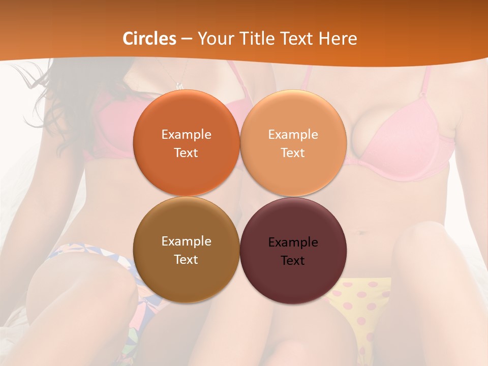 Caucasian White Breasts PowerPoint Template