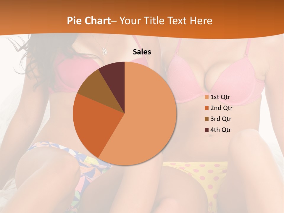 Caucasian White Breasts PowerPoint Template