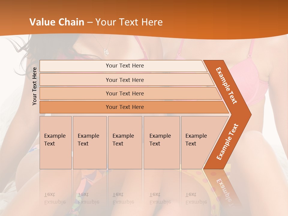 Caucasian White Breasts PowerPoint Template