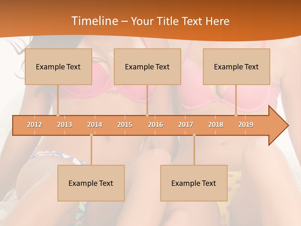 Caucasian White Breasts PowerPoint Template