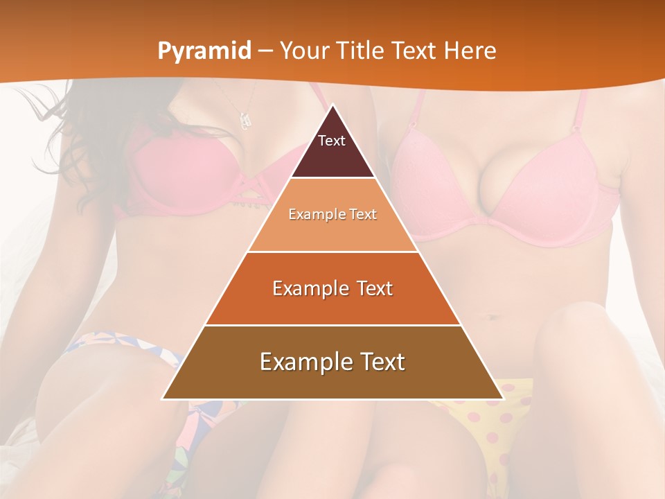 Caucasian White Breasts PowerPoint Template