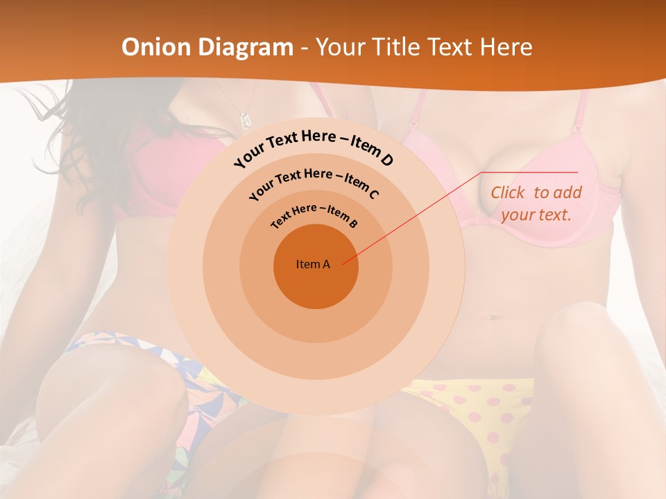 Caucasian White Breasts PowerPoint Template