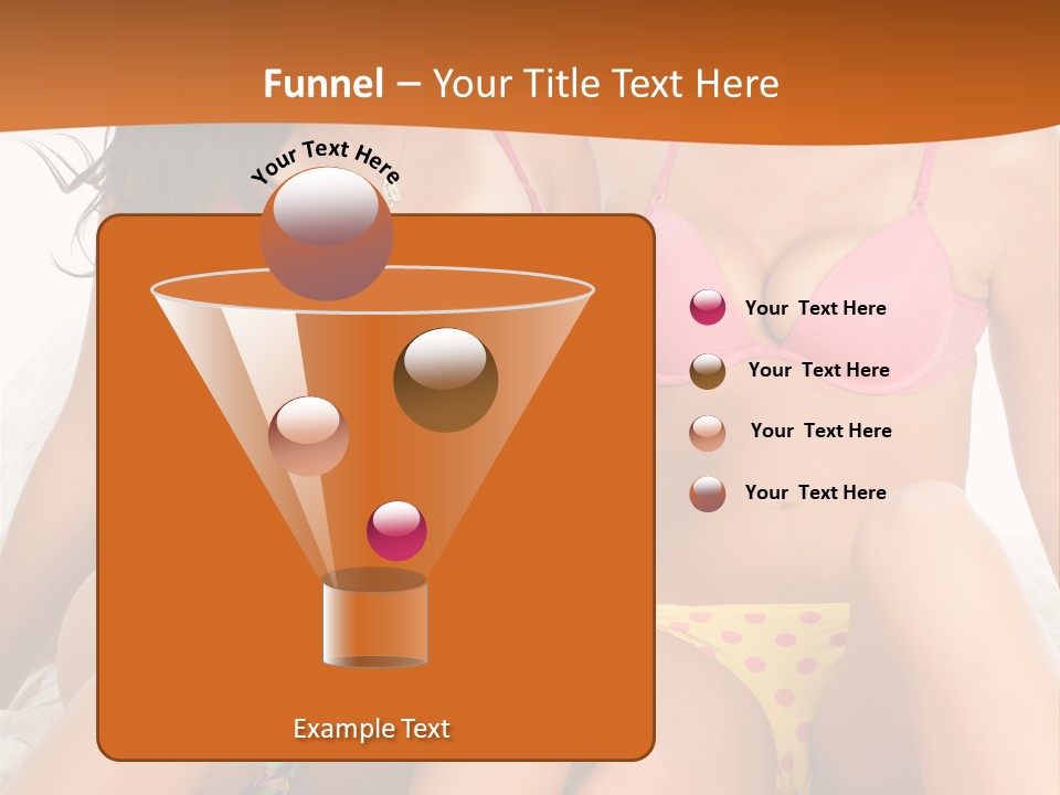 Caucasian White Breasts PowerPoint Template