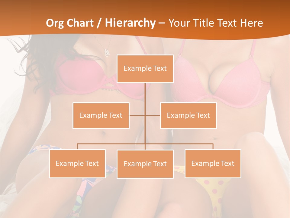 Caucasian White Breasts PowerPoint Template