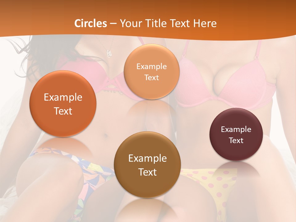 Caucasian White Breasts PowerPoint Template