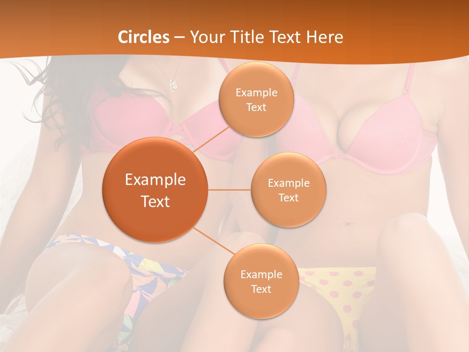 Caucasian White Breasts PowerPoint Template