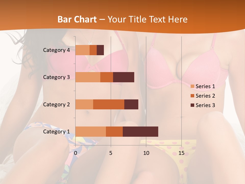 Caucasian White Breasts PowerPoint Template