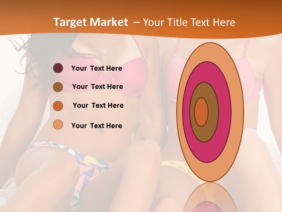 Caucasian White Breasts PowerPoint Template