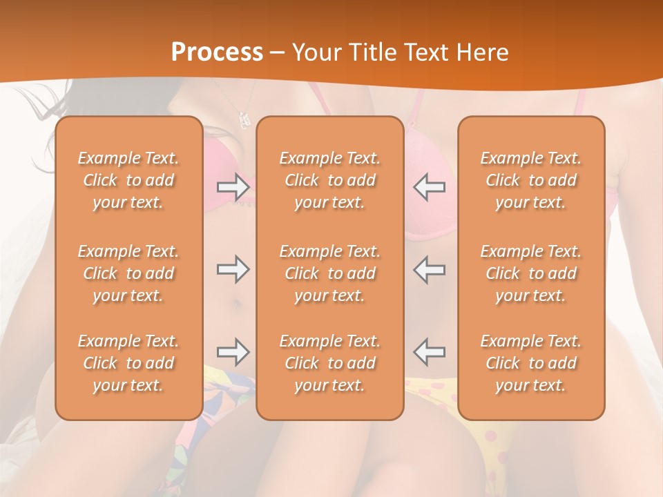 Caucasian White Breasts PowerPoint Template