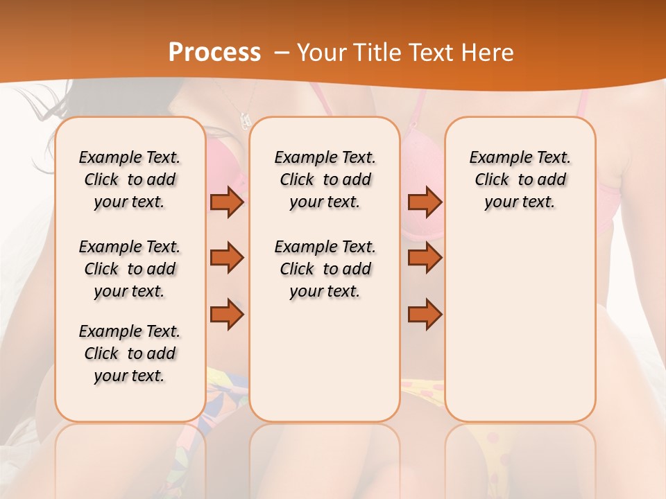 Caucasian White Breasts PowerPoint Template