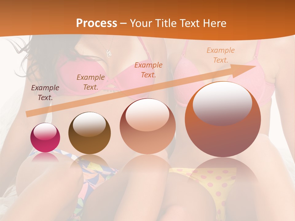 Caucasian White Breasts PowerPoint Template
