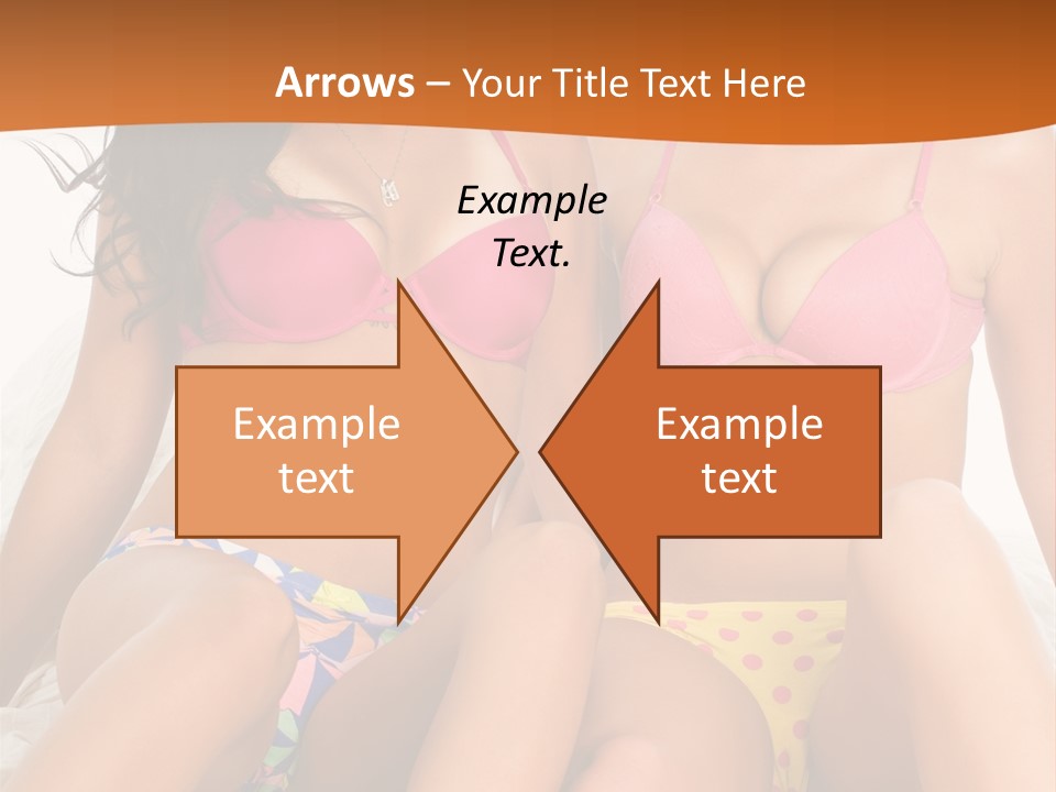 Caucasian White Breasts PowerPoint Template