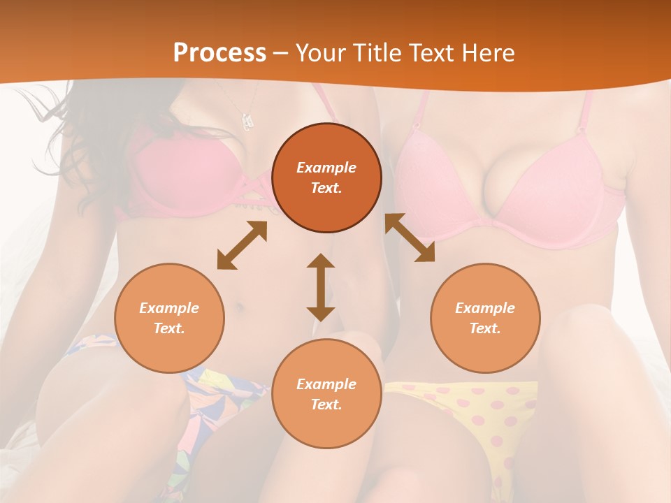 Caucasian White Breasts PowerPoint Template
