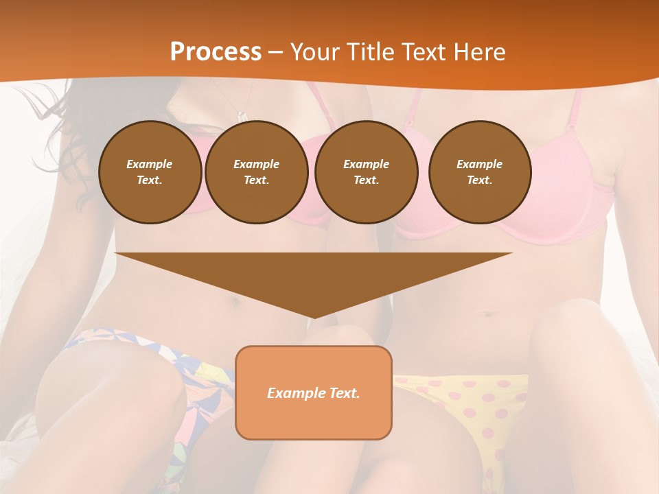 Caucasian White Breasts PowerPoint Template