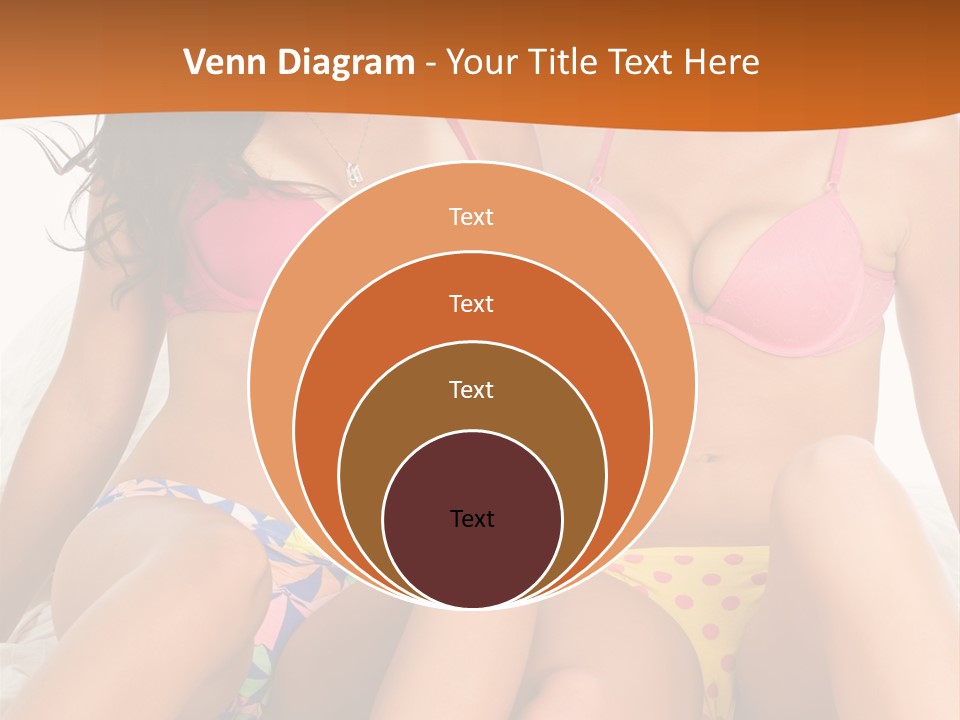 Caucasian White Breasts PowerPoint Template