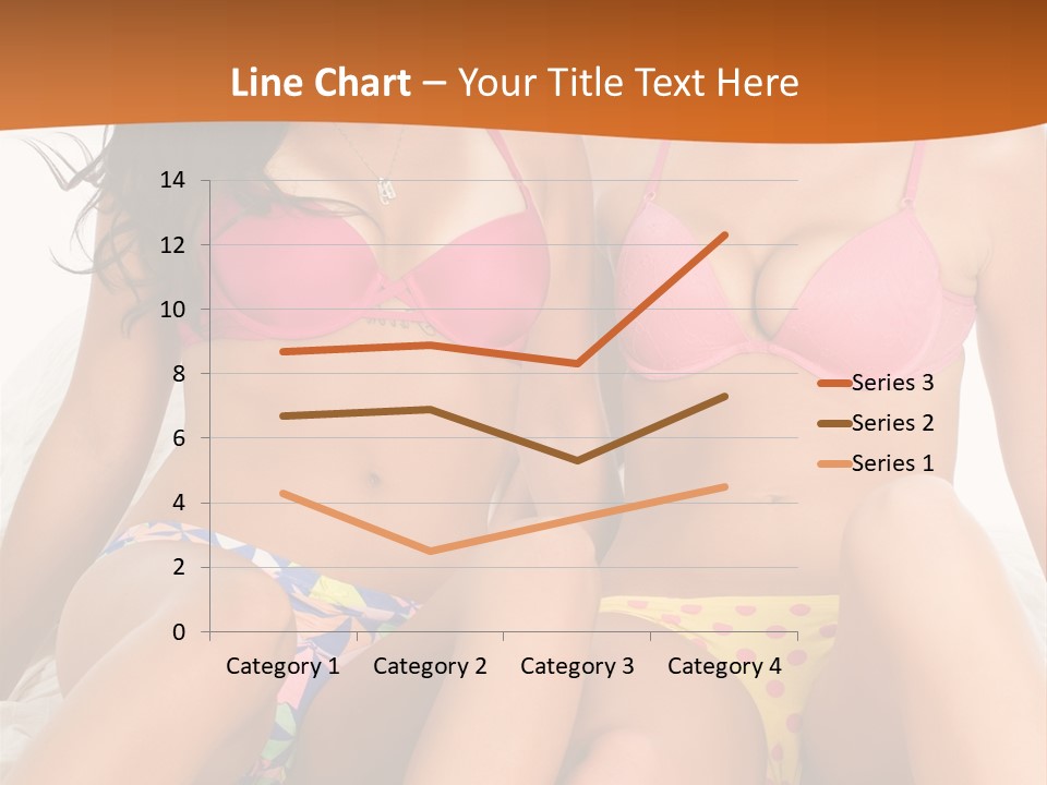 Caucasian White Breasts PowerPoint Template