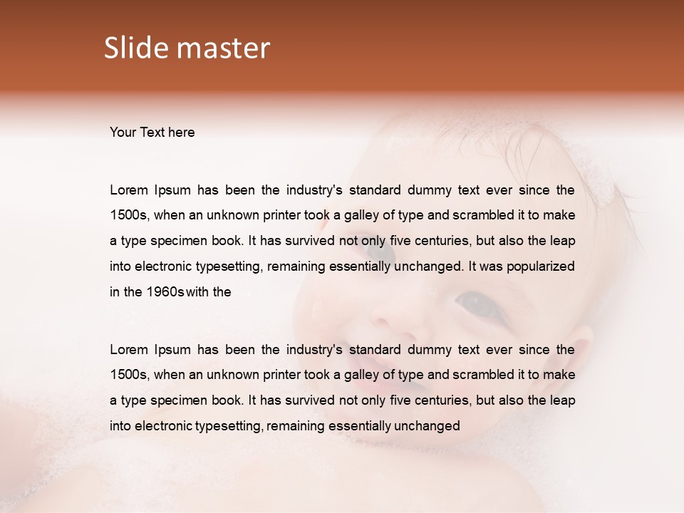 Toddler Boy Portrait PowerPoint Template