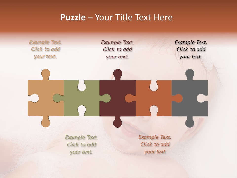 Toddler Boy Portrait PowerPoint Template