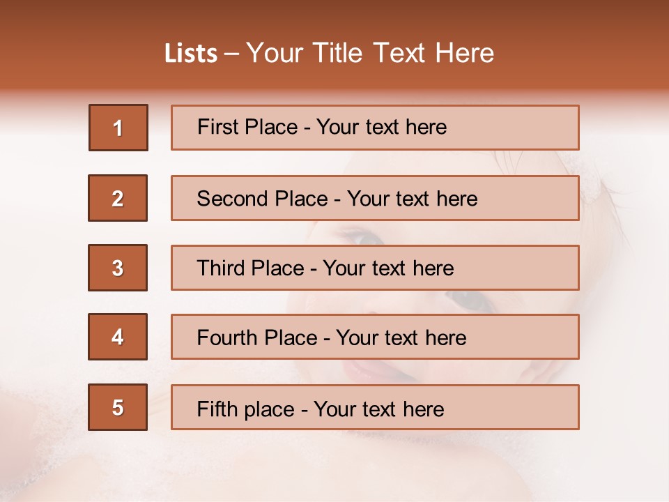 Toddler Boy Portrait PowerPoint Template