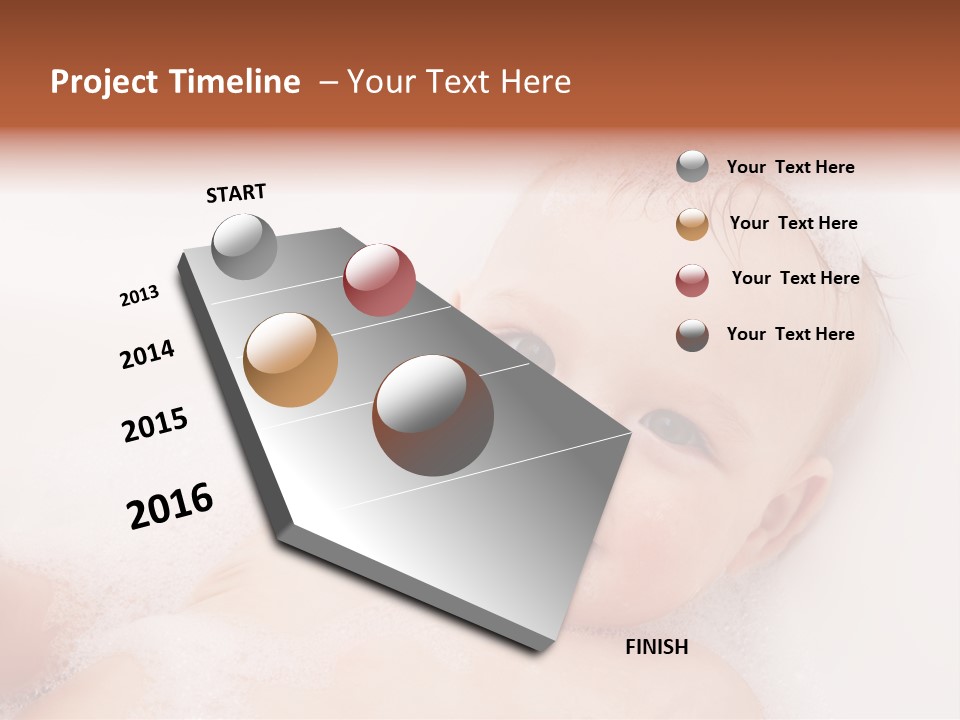 Toddler Boy Portrait PowerPoint Template