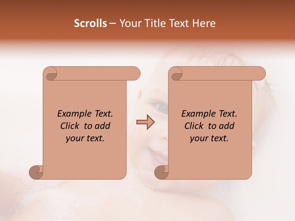 Toddler Boy Portrait PowerPoint Template