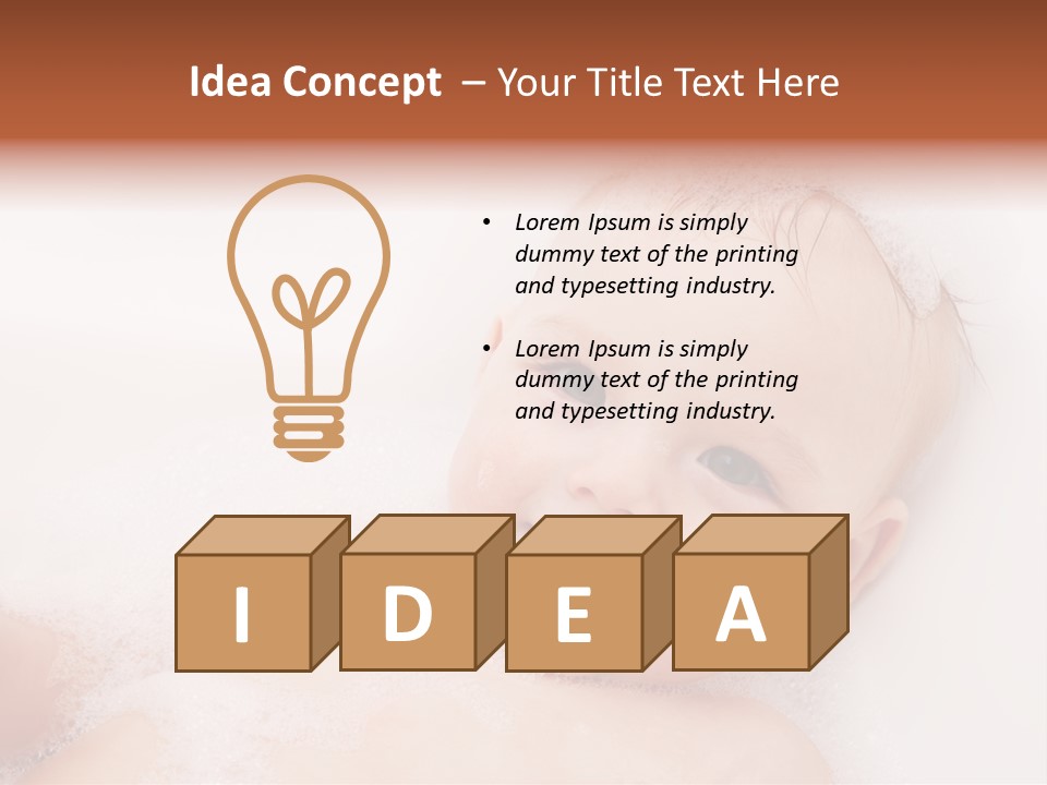 Toddler Boy Portrait PowerPoint Template