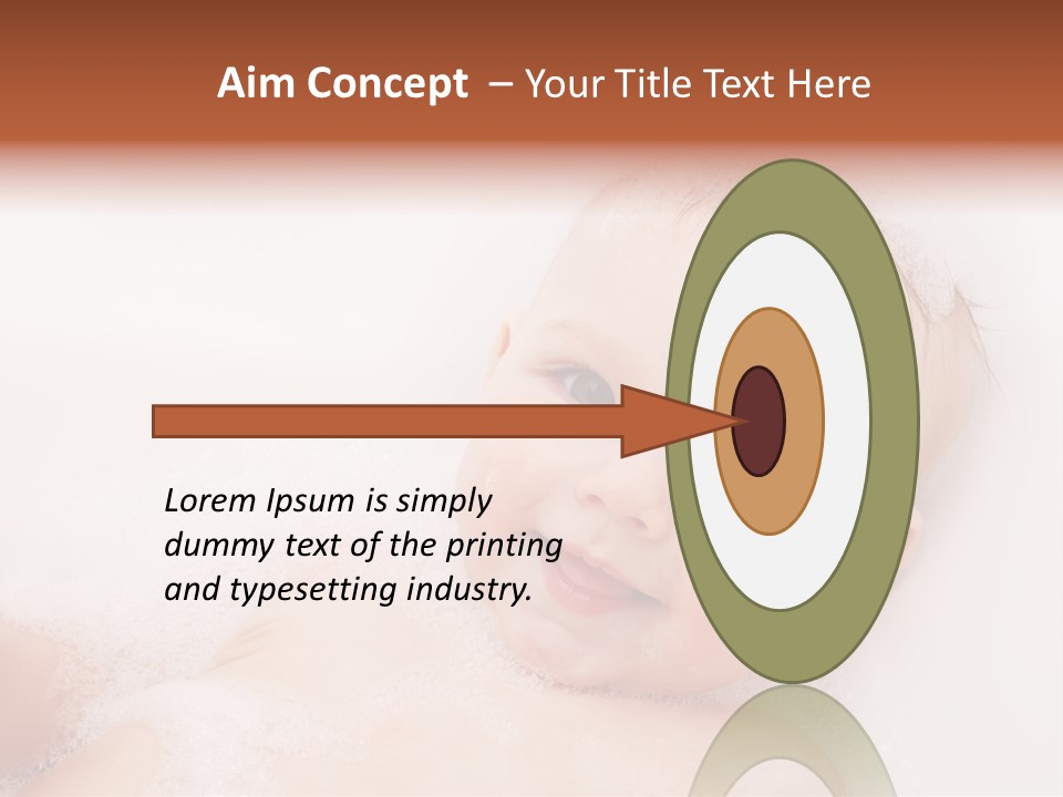 Toddler Boy Portrait PowerPoint Template